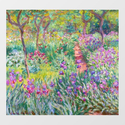 Claude Monet _ The Iris Garden at Giverny Floor Decals