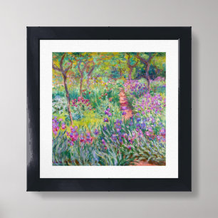 Claude Monet - The Iris Garden at Giverny Framed Art