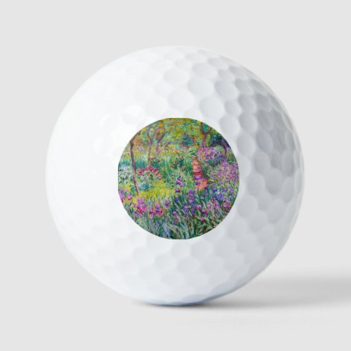 Claude Monet _ The Iris Garden at Giverny Golf Balls