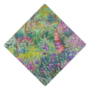 Claude Monet - The Iris Garden at Giverny Graduation Cap Topper