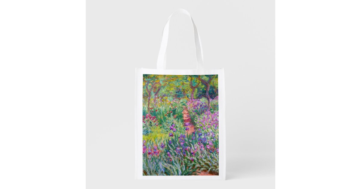 The Iris Garden at Giverny by Claude Monet Tote Bag