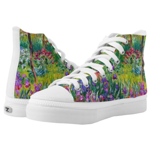 Claude Monet The Iris Garden at Giverny High_Top Sneakers