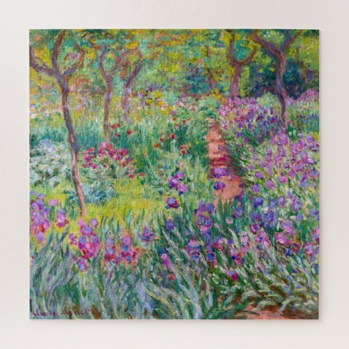Claude Monet _ The Iris Garden at Giverny Jigsaw Puzzle