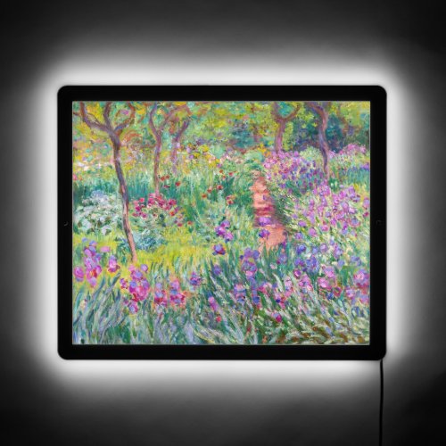 Claude Monet _ The Iris Garden at Giverny LED Sign