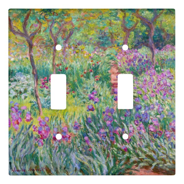 Claude Monet - The Iris Garden at Giverny Light Switch Cover (Front)