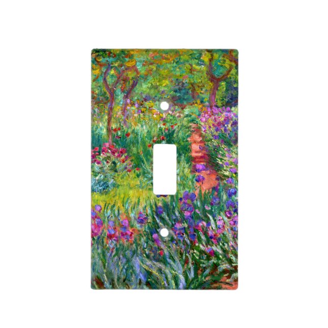 Claude Monet: The Iris Garden at Giverny Light Switch Cover (Front)
