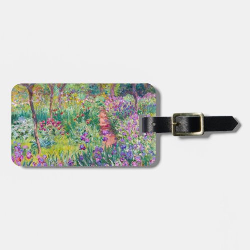 Claude Monet _ The Iris Garden at Giverny Luggage Tag