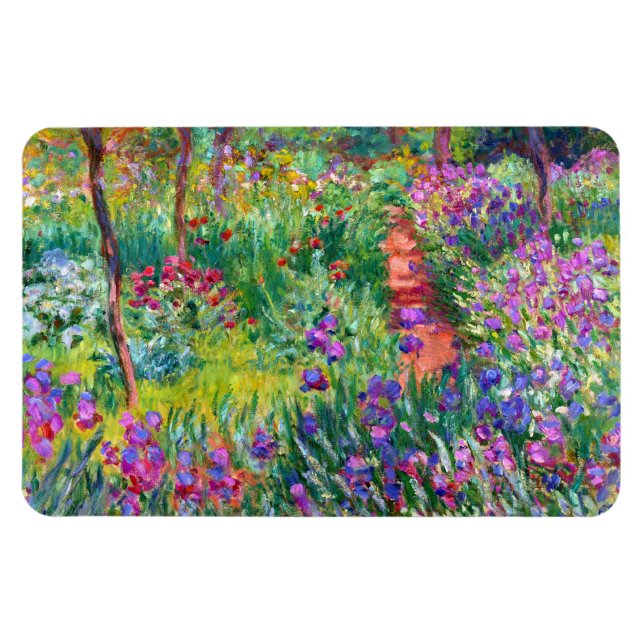 Claude Monet: The Iris Garden at Giverny Magnet (Horizontal)