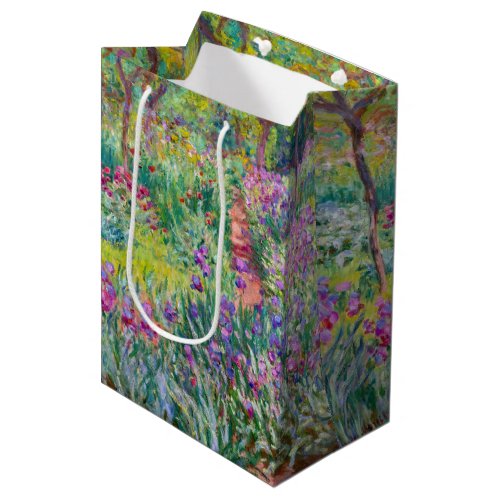 Claude Monet _ The Iris Garden at Giverny Medium Gift Bag