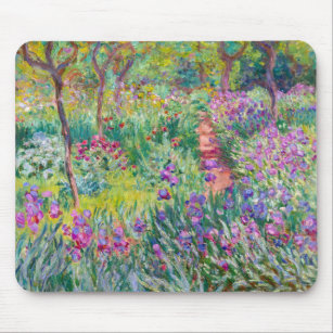 Claude Monet - The Iris Garden at Giverny Mouse Pad