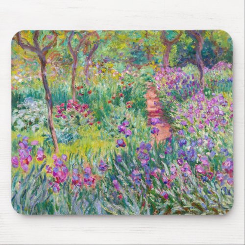 Claude Monet _ The Iris Garden at Giverny Mouse Pad