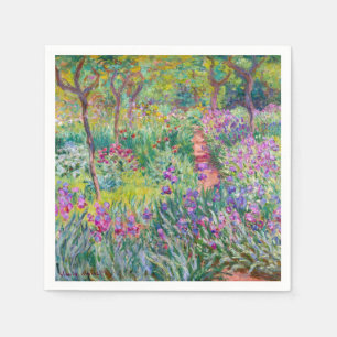 Claude Monet - The Iris Garden at Giverny Napkins