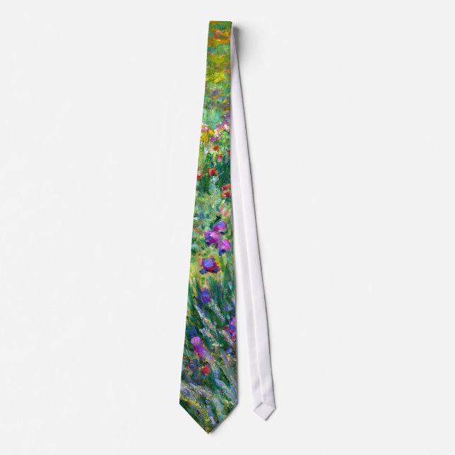Claude Monet: The Iris Garden at Giverny Neck Tie (Front)