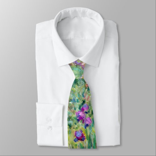 Claude Monet _ The Iris Garden at Giverny Neck Tie