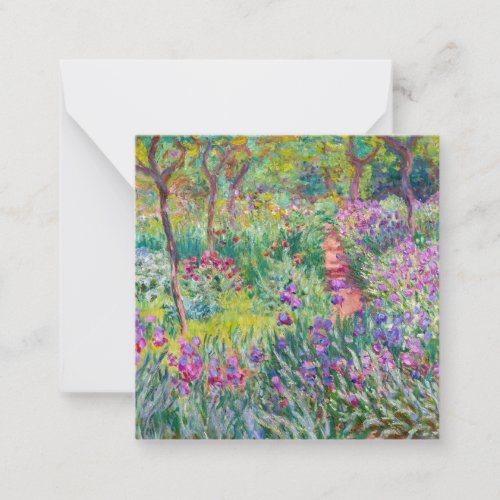 Claude Monet _ The Iris Garden at Giverny Note Card
