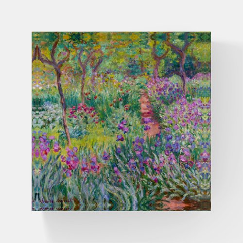 Claude Monet _ The Iris Garden at Giverny Paperweight