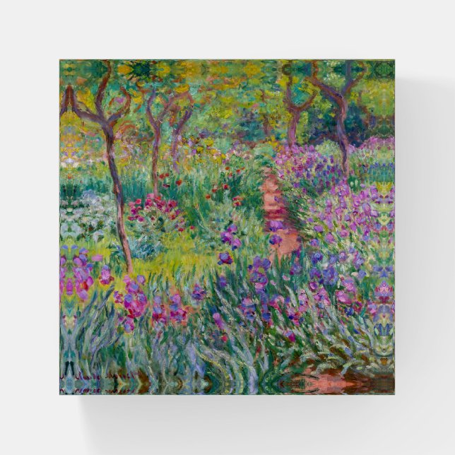 Claude Monet - The Iris Garden at Giverny Paperweight (Front)