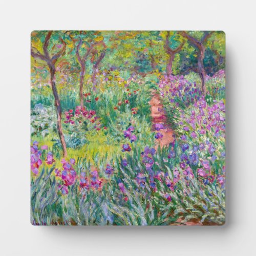 Claude Monet _ The Iris Garden at Giverny Plaque