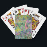 Claude Monet - The Iris Garden at Giverny Poker Cards<br><div class="desc">The Iris Garden at Giverny / The Artist's Garden at Giverny - Claude Monet,  1899-1900</div>