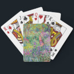 Claude Monet - The Iris Garden at Giverny Poker Cards<br><div class="desc">The Iris Garden at Giverny / The Artist's Garden at Giverny - Claude Monet,  1899-1900</div>