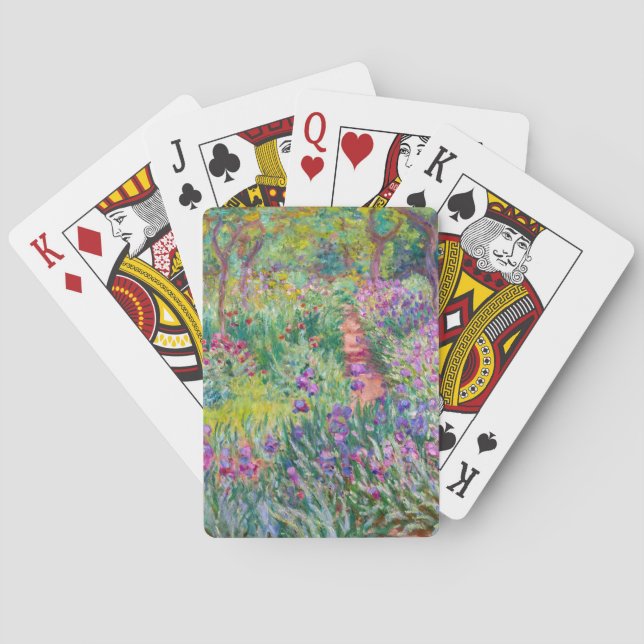 Claude Monet - The Iris Garden at Giverny Poker Cards (Back)