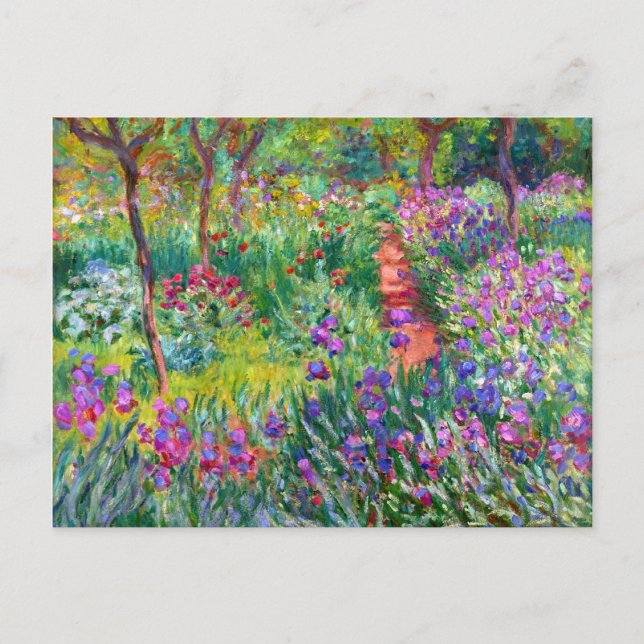 Claude Monet: The Iris Garden at Giverny Postcard (Front)