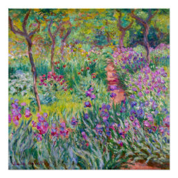 Claude Monet - The Iris Garden at Giverny Poster