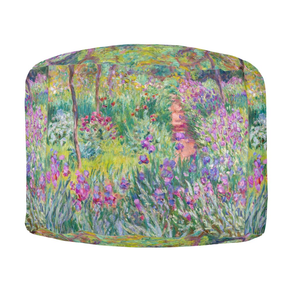 Claude Monet - The Iris Garden at Giverny Pouf sold by X A A S | SKU ...