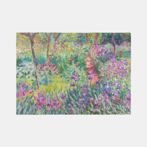 Claude Monet _ The Iris Garden at Giverny Rug