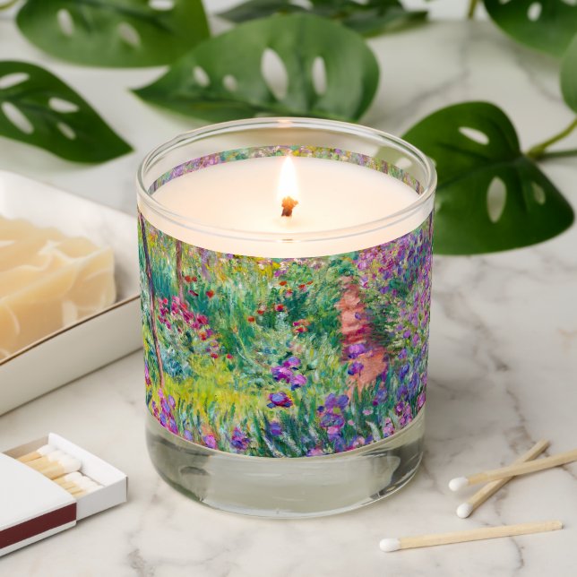 Claude Monet - The Iris Garden at Giverny Scented Candle (Lit)