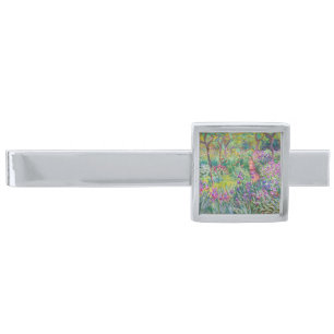 Claude Monet - The Iris Garden at Giverny Silver Finish Tie Bar