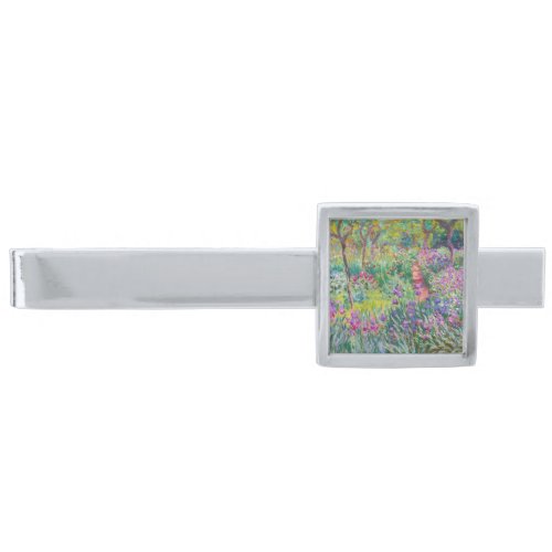 Claude Monet _ The Iris Garden at Giverny Silver Finish Tie Bar