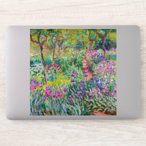Claude Monet _ The Iris Garden at Giverny Sticker