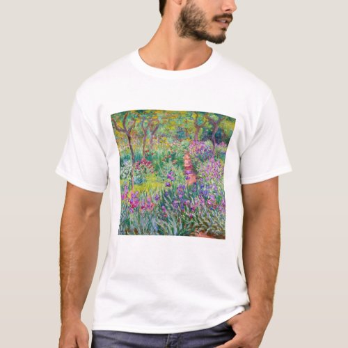 Claude Monet _ The Iris Garden at Giverny T_Shirt