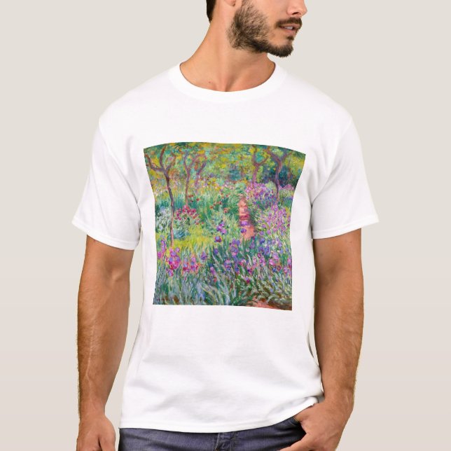 Claude Monet - The Iris Garden at Giverny T-Shirt (Front)