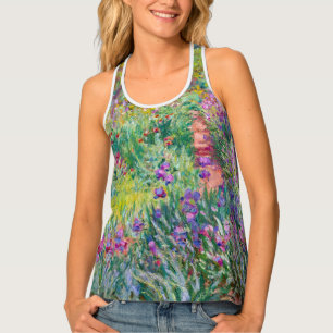 Claude Monet - The Iris Garden at Giverny Tank Top