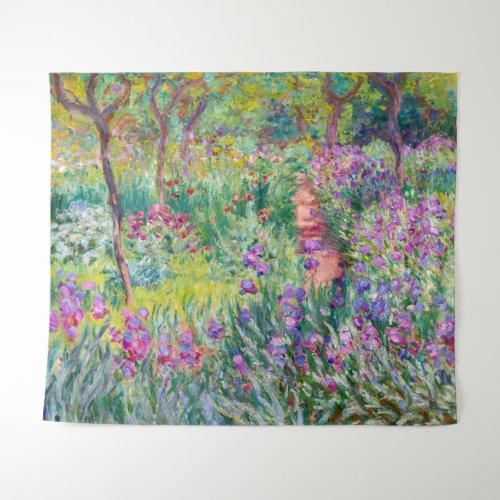 Claude Monet _ The Iris Garden at Giverny Tapestry