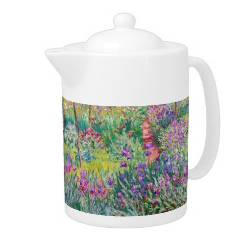 Claude Monet _ The Iris Garden at Giverny Teapot