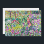 Claude Monet - The Iris Garden at Giverny Thank You Card<br><div class="desc">The Iris Garden at Giverny / The Artist's Garden at Giverny - Claude Monet,  1899-1900</div>