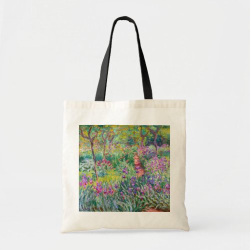 Claude Monet _ The Iris Garden at Giverny Tote Bag