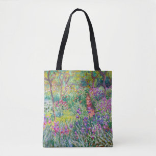 Claude Monet - The Iris Garden at Giverny Tote Bag