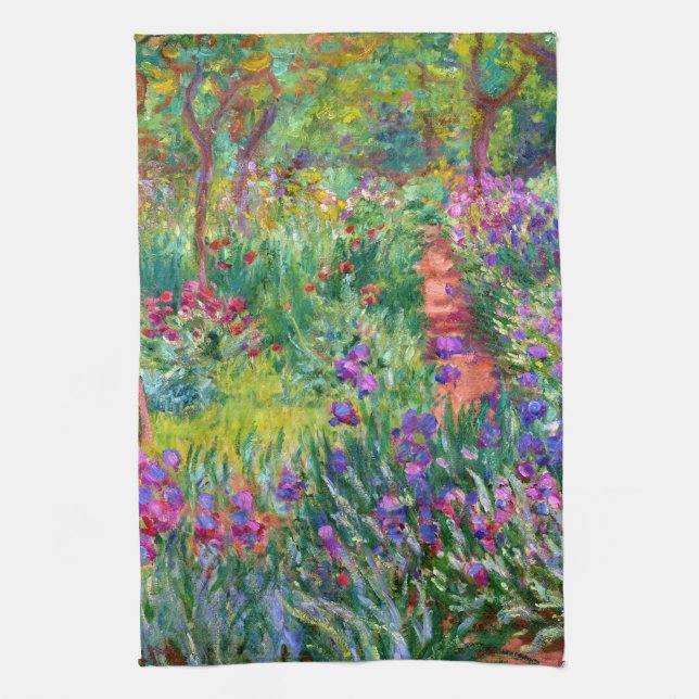 Claude Monet: The Iris Garden at Giverny Towel (Vertical)