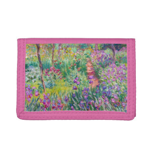 Claude Monet - The Iris Garden at Giverny Tri-fold Wallet