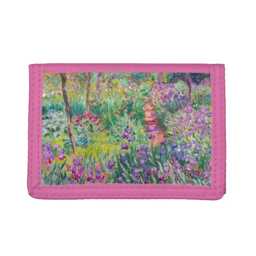 Claude Monet _ The Iris Garden at Giverny Trifold Wallet