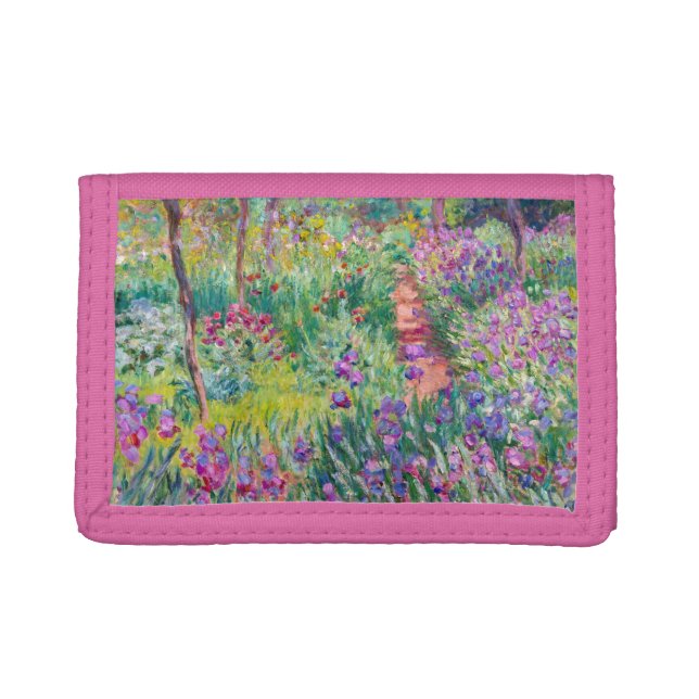Claude Monet - The Iris Garden at Giverny Trifold Wallet (Front)