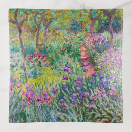 Claude Monet _ The Iris Garden at Giverny Trinket Tray