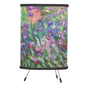 Claude Monet - The Iris Garden at Giverny Tripod Lamp