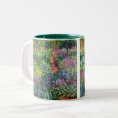 Claude Monet: The Iris Garden at Giverny Two-Tone Coffee Mug (Front Left)