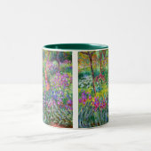 Claude Monet: The Iris Garden at Giverny Two-Tone Coffee Mug (Center)