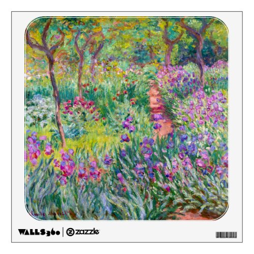 Claude Monet _ The Iris Garden at Giverny Wall Decal